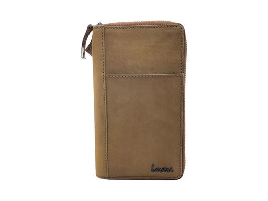 Vintage Premium Leather Family Passport Wallet # 4645