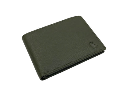 VacaPelle 8-10 Card Billfold Genuine Leather Wallet # 1727