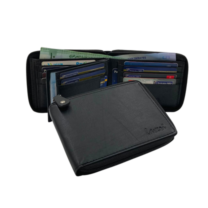 Fullzip leather mens Wallet #1406Z