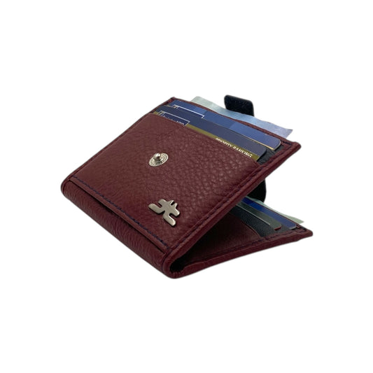 Card Case & Cash Wallet Compact Size 12 Card Space Plus Zip For Coins # 4029Z