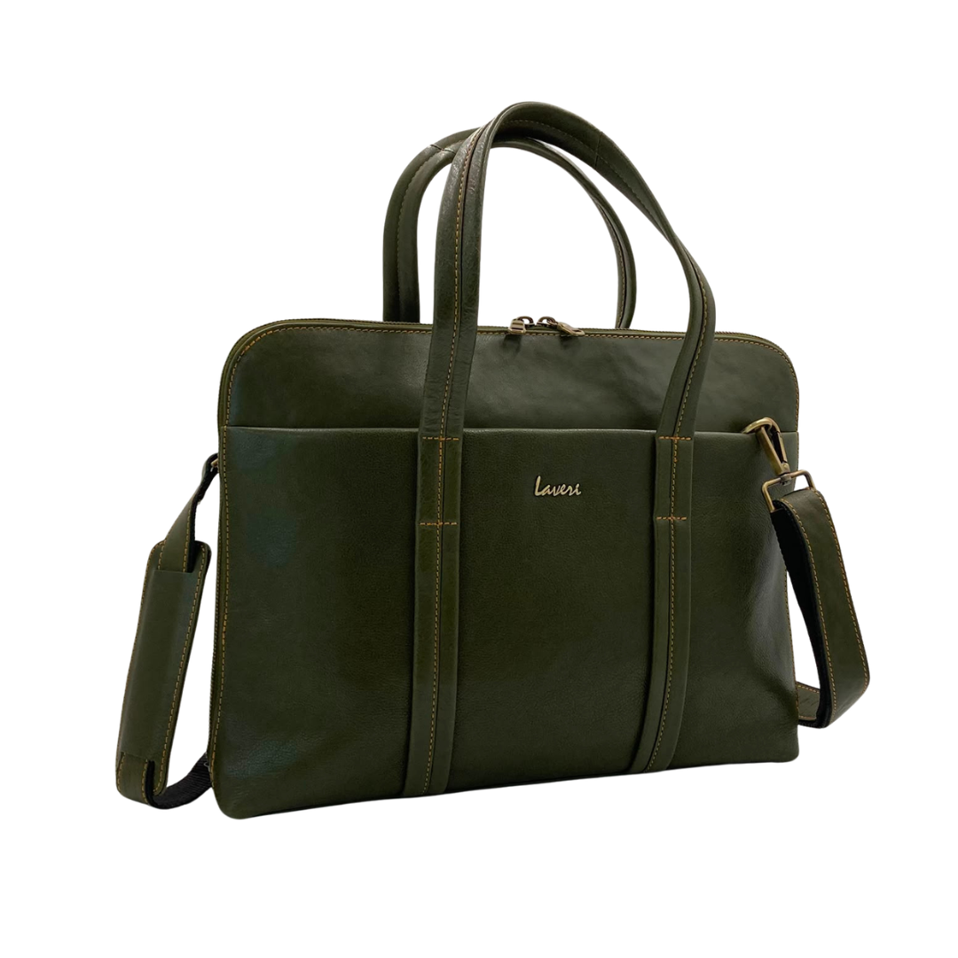 Expandable Leather Laptop Organiser Premium  # 2920