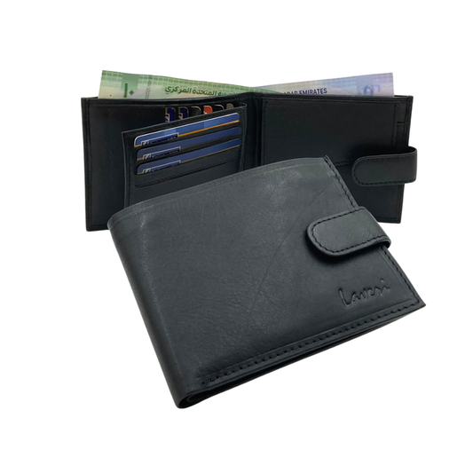 Antq, Smooth Leather Wallet With Inside Leather Lining  # 797FCL