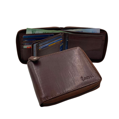 Fullzip leather mens Wallet #1406CZ