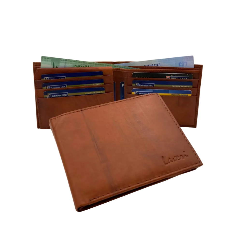 Antq, Smooth Leather Wallet With Inside Leather Lining  # 1699