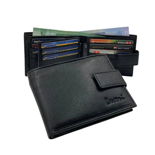 Antq, Smooth Leather Wallet With Inside Leather Lining  # 1326L