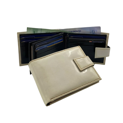 Classic Men's Waterproof Bifold Leather Wallet with Flip ID Window #892L