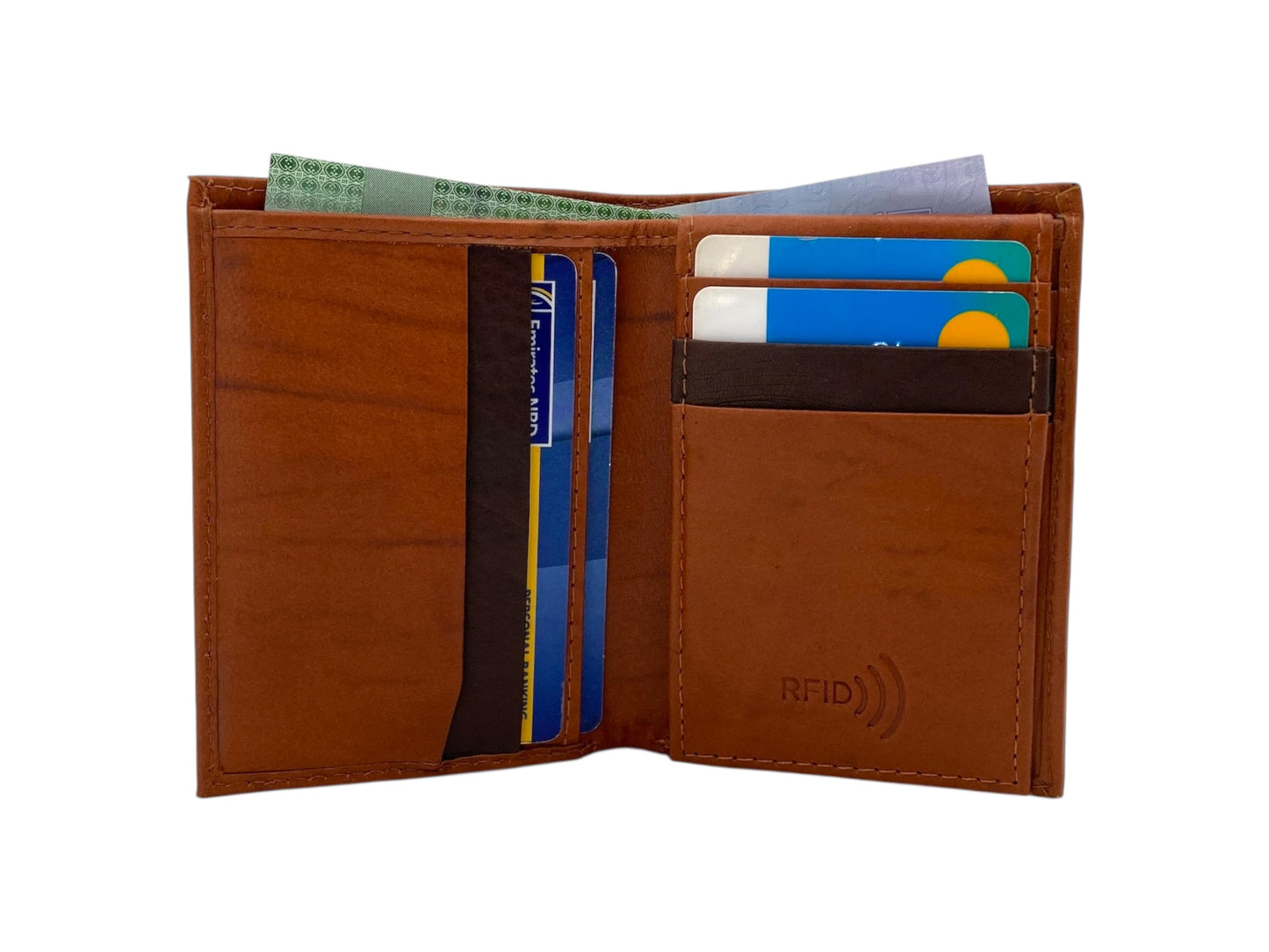 Small Bifold Cards Wallet # RFID 4017 ELASTIC