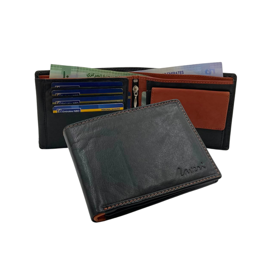 Antq, Smooth Leather Wallet With Inside Leather Lining  # 4021C