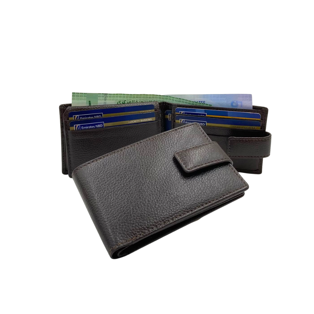 Pebble Texture 8 Card Billfold Wallet # 1020BL