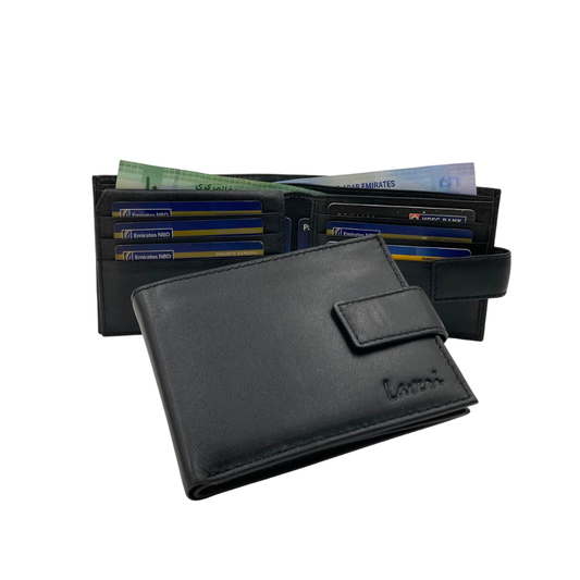 Antq, Smooth Leather Wallet With Inside Leather Lining # 1699L