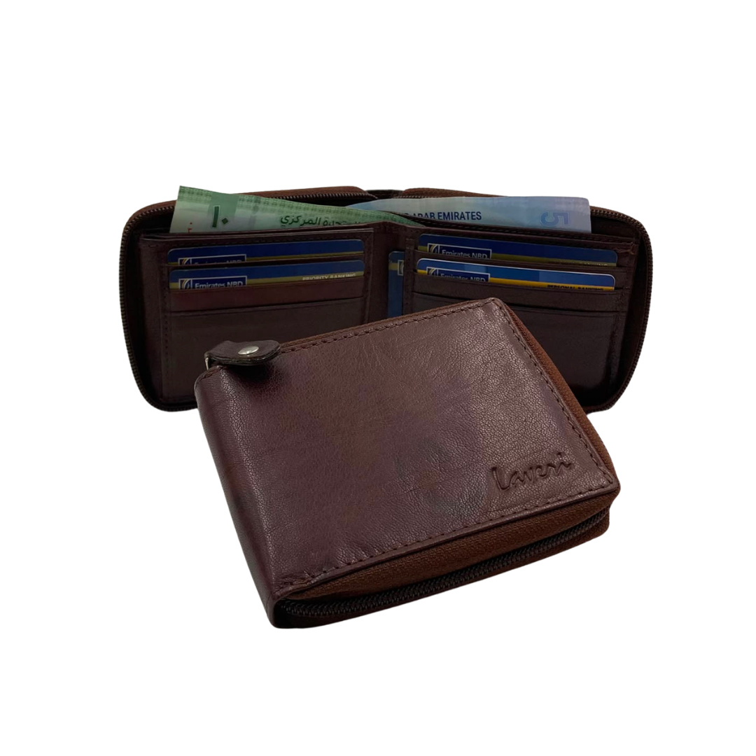 Fullzip leather mens Wallet #1426Z
