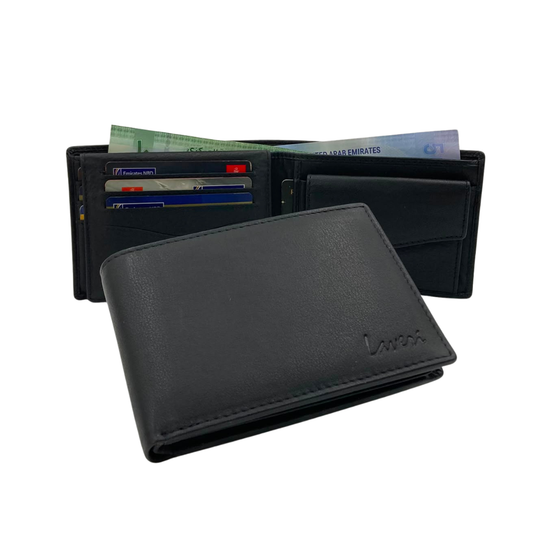 Antq, Smooth Leather Wallet With Inside Leather Lining # 4360