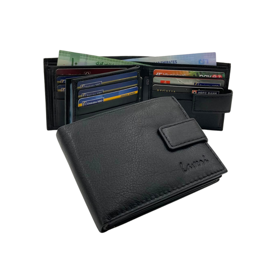 Antq, Smooth Leather Wallet Inside Leather Lining  # 983AL