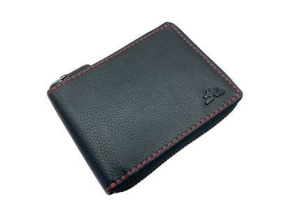 VIP Full Zip RFID Men's Wallet , Multiple Card & Coin Bifold Wallet # 1013CZ