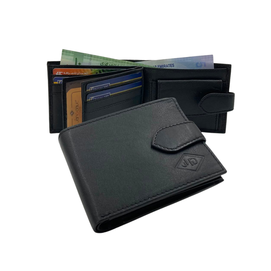 Antq, Smooth Napa Leather Wallet With Inside Full Leather Lining# JD 2007