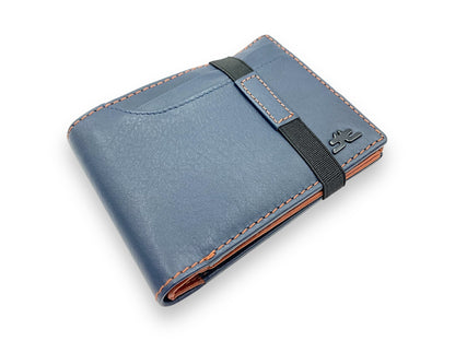 VIP - RFID Multiple Card & Coin, Men's Bifold Wallet With Elastic Lock, Inside Zip # 1244 Elastic