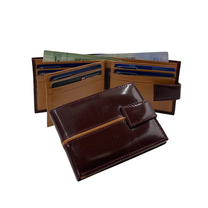 Classic Men's Waterproof Bifold Leather Wallet with Flip ID Window #1728L (C.L.)
