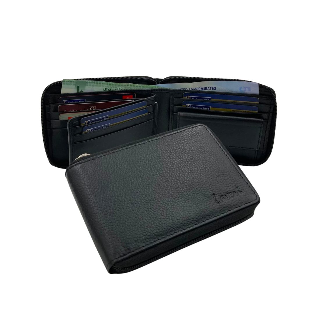 Fullzip leather mens Wallet #4094BZ