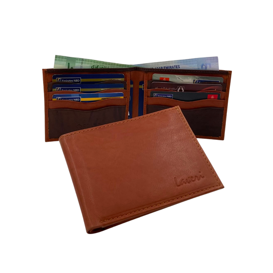 Antq, Smooth Leather Wallet With Inside Leather Lining  # 1608