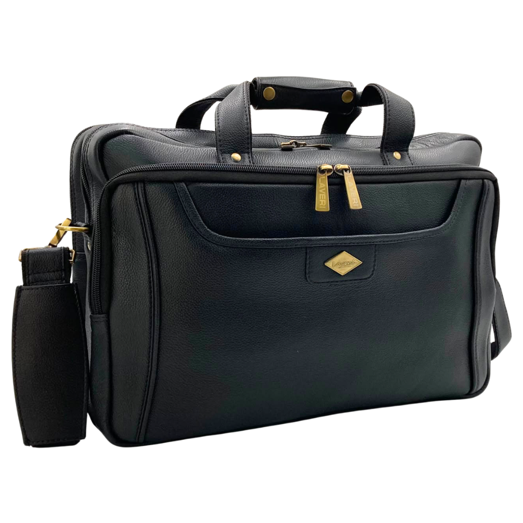 Expandable Leather Laptop Organiser Premium  # 2818