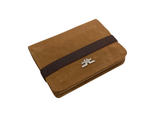 Compact Credit Cards & Cash Wallet With RFID # 4193A [ELASTIC]