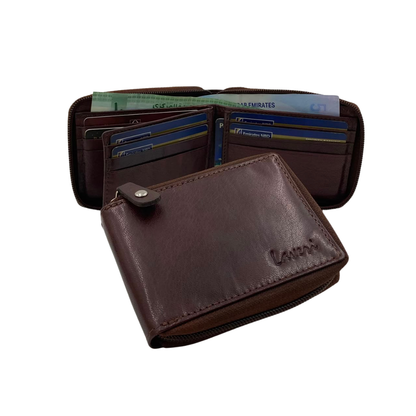 Fullzip leather mens Wallet #1074Z