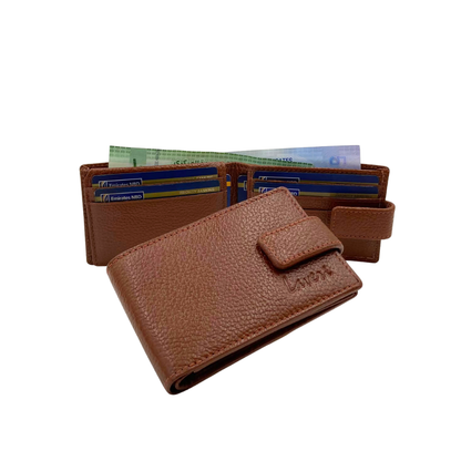 Pebble Texture 8 Card Billfold Wallet # 1020BL