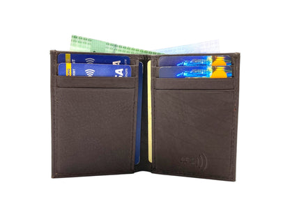 Slim Bifold Cards & Cash Wallet # RFID 1977