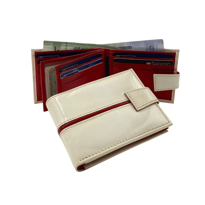 Classic Men's Waterproof Bifold Leather Wallet with Flip ID Window # 892L (C.L.)