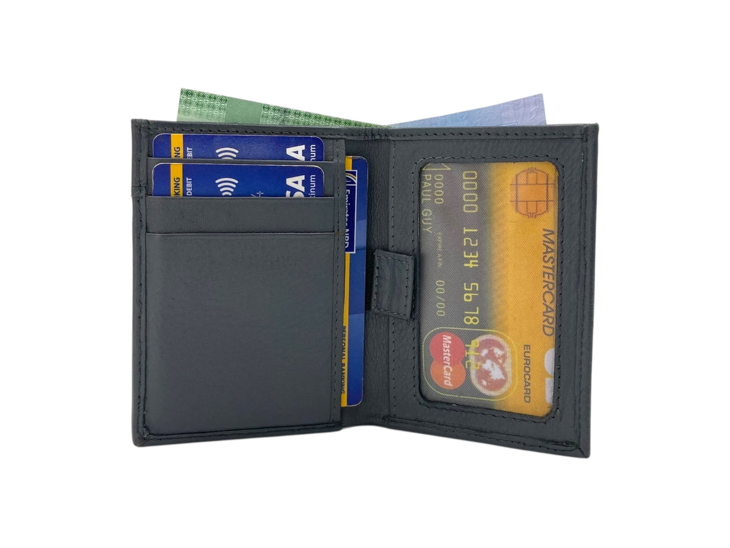 Slim Bifold Card & Cash Wallet # RFID 4608