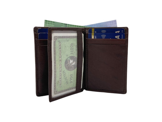 Small Bifold Cards Wallet # RFID 4018 Elastic
