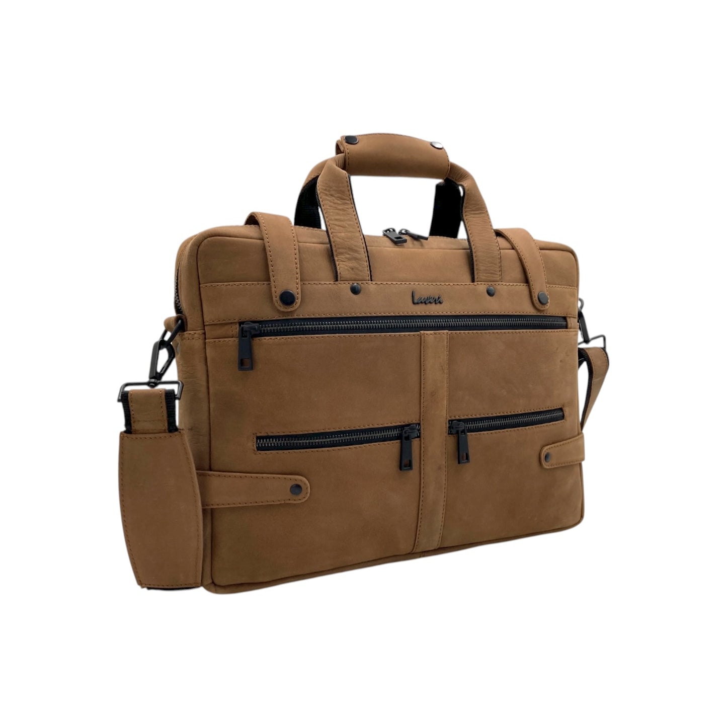 Cityscape Classic Vintage Leather Laptop Bag # 2870