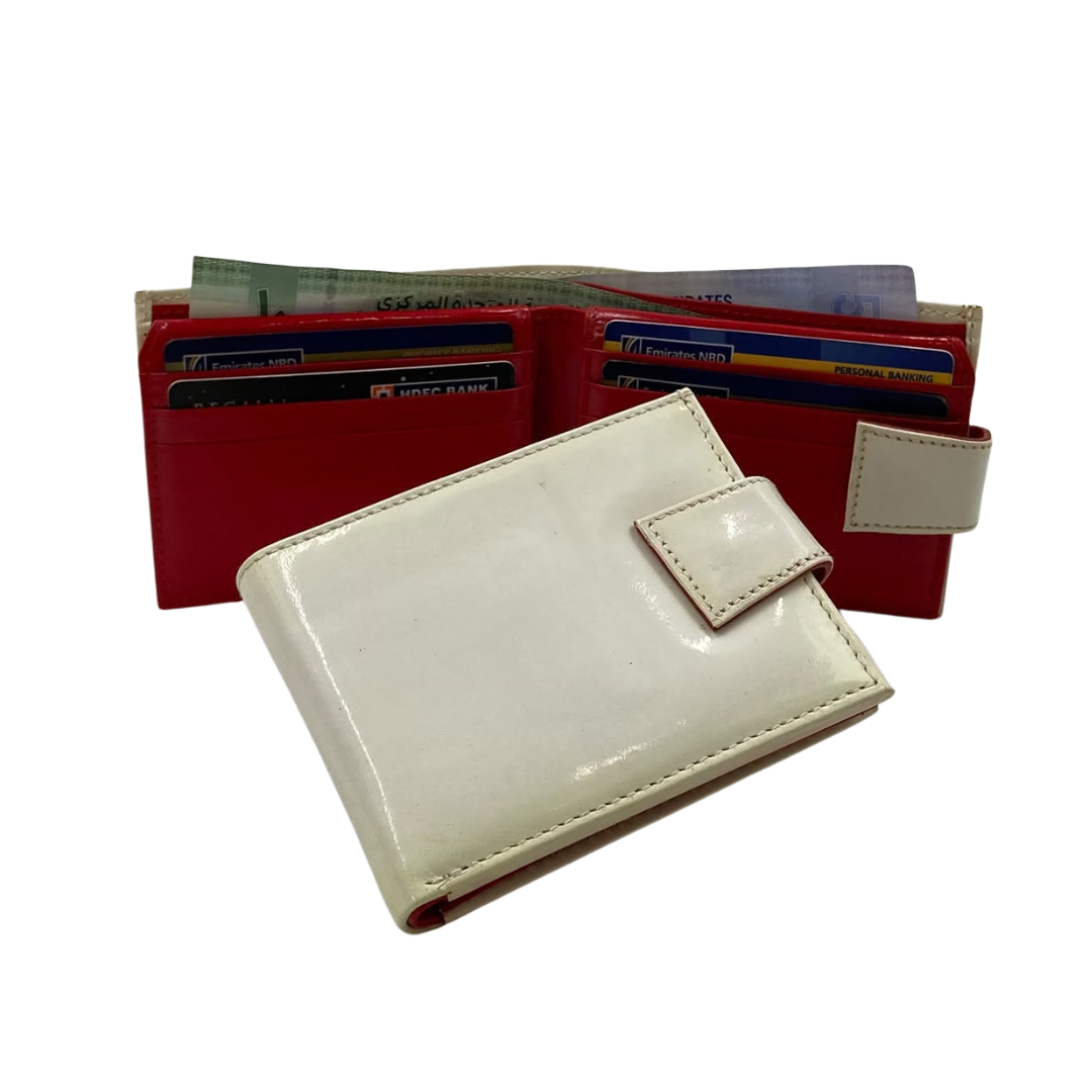 Classic Men's Waterproof Bifold Leather Wallet with Flip ID Window #1729 L
