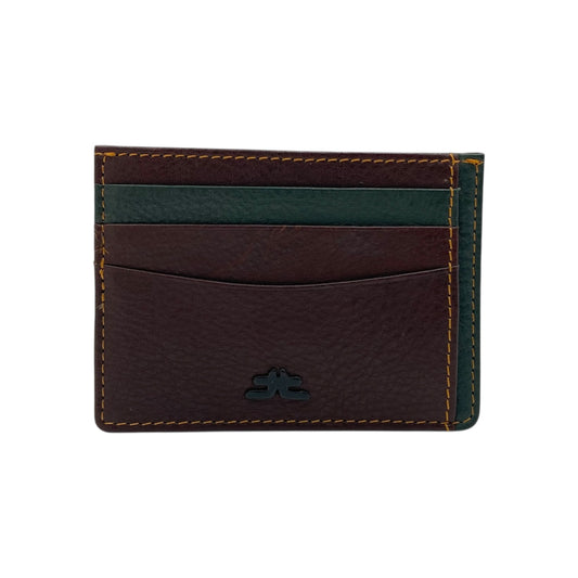 Super Slim Genuine Leather Card Holder With Zip # 685NZ