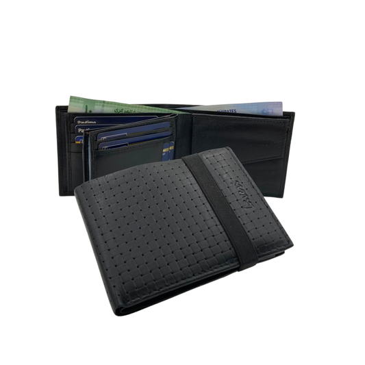 Antq, Smooth Leather Wallet With Inside Leather Lining # 1406C EL