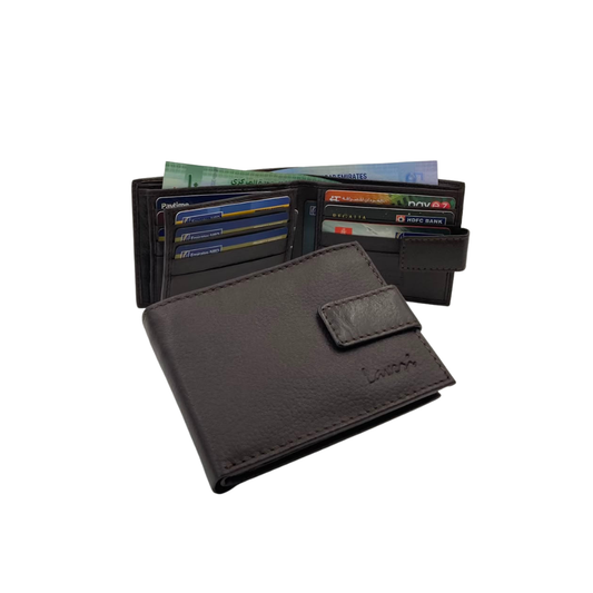 Antq, Smooth Leather Wallet With Inside Leather Lining  # 1326L