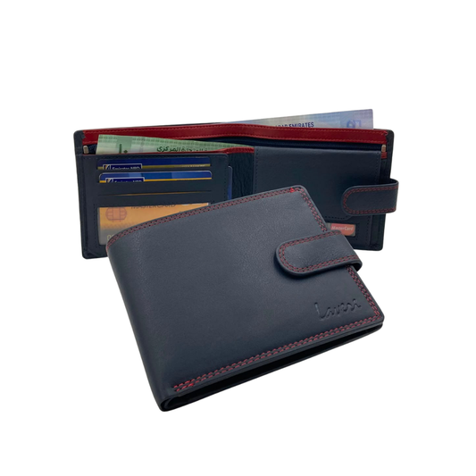 Antq, Smooth Napa Leather Wallet With Inside Full Leather Lining # 1357L