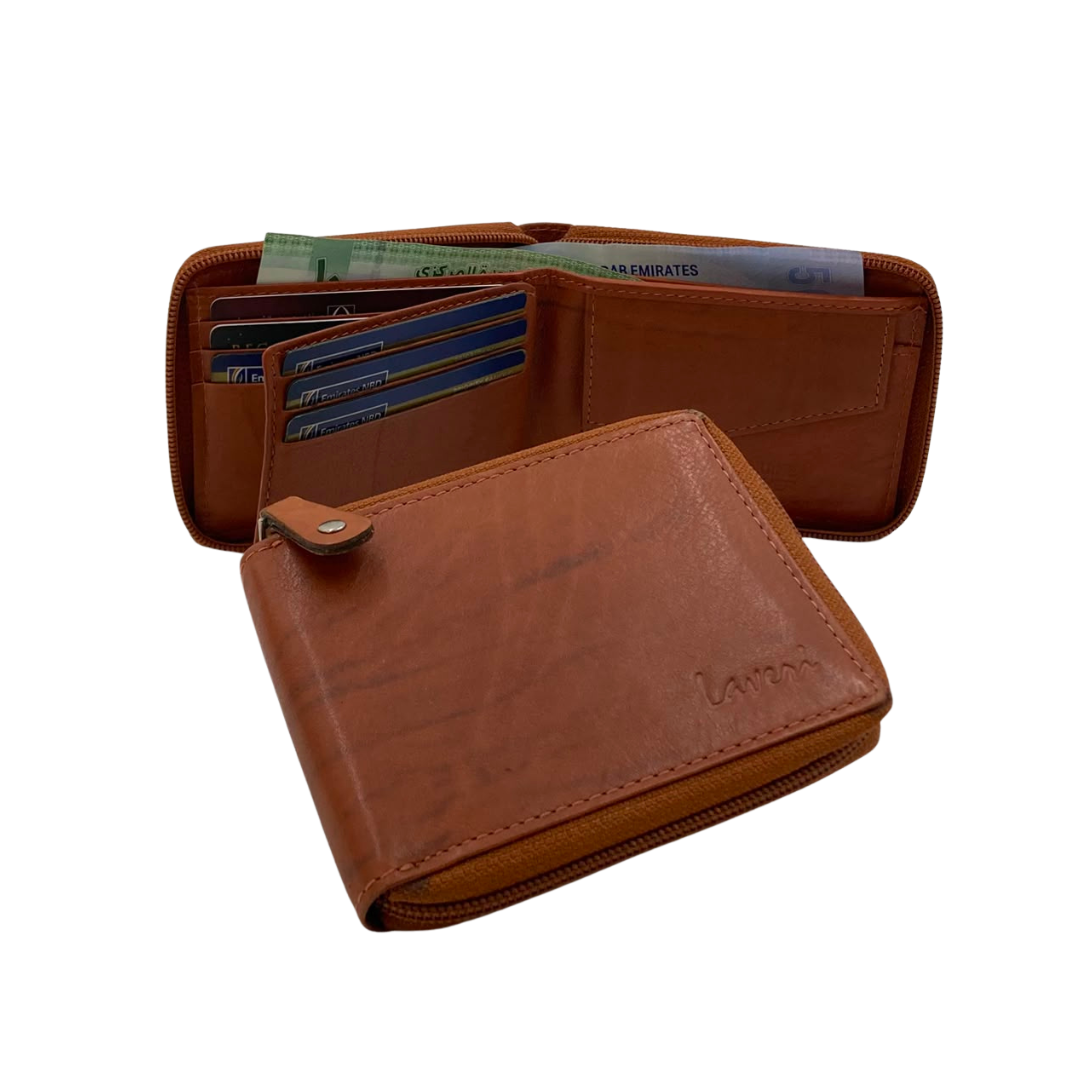 Fullzip leather mens Wallet #1116CZ