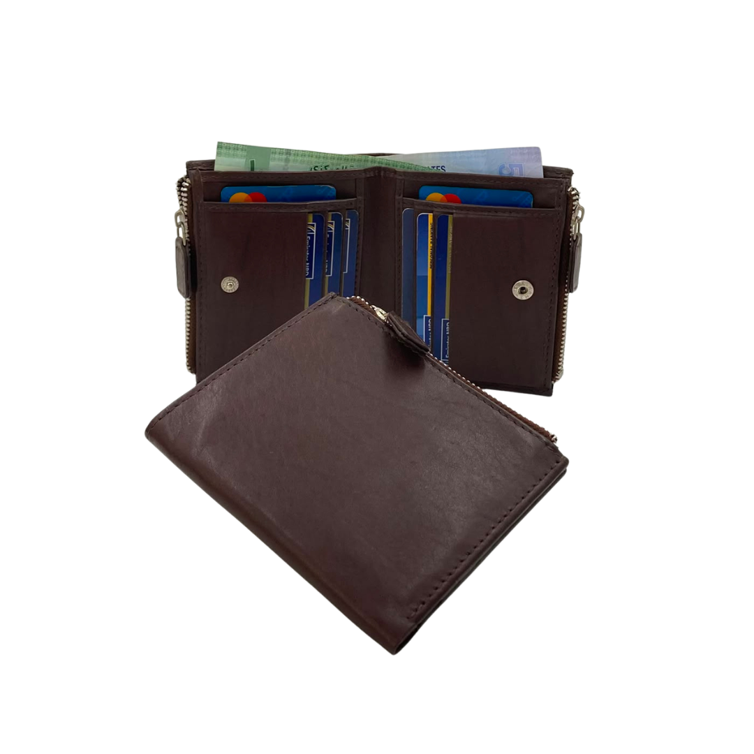 Fullzip leather mens Wallet #SIDE FULLZIP