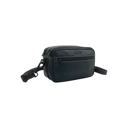 Hand Pouch, Wash Bag, Toiletry, Genuine Leather # 2295H