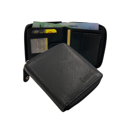 Fullzip leather mens Wallet #664CZ