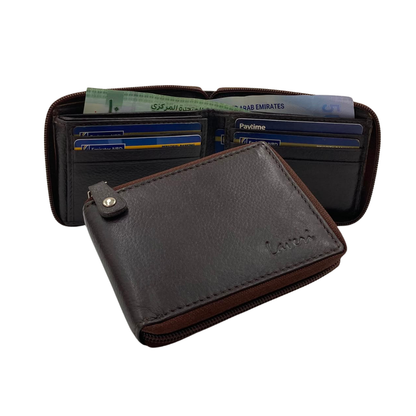 Fullzip leather mens Wallet #1426Z
