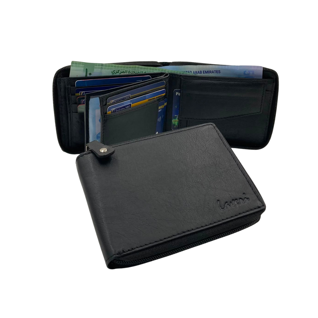 Fullzip leather mens Wallet #1406CZ