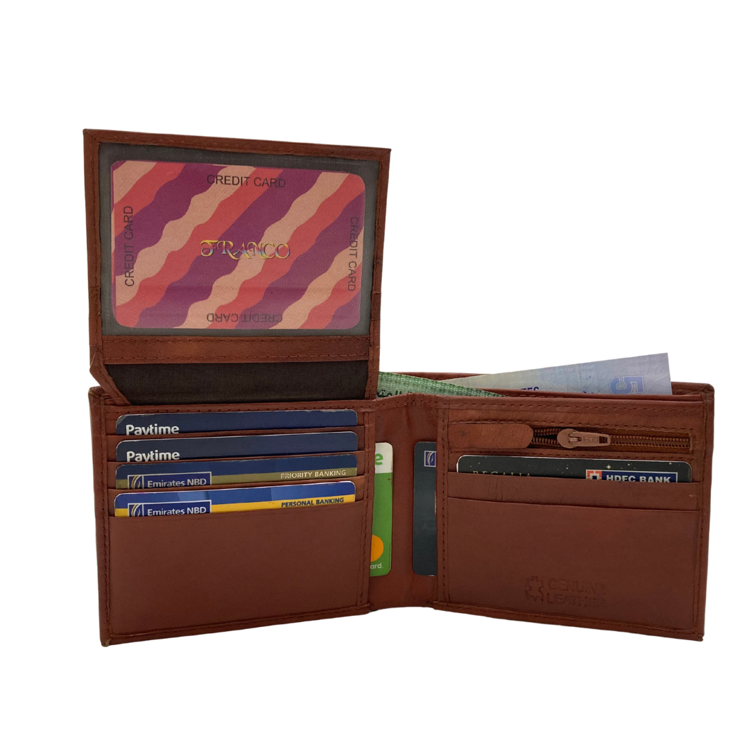 Classic Bi-Fold Wallet # 1244S Zip