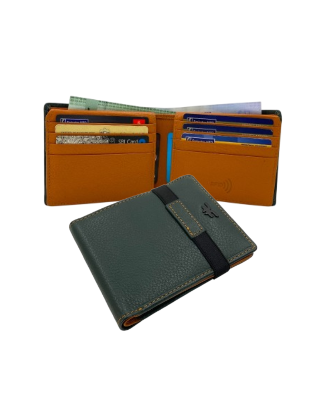 VIP Collection Men's Bifold Wallet # RFID 1244S.Elastic