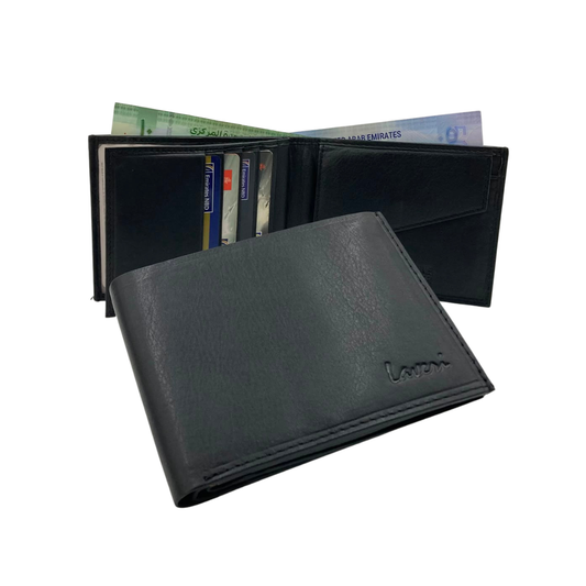 Antq, Smooth Leather Wallet With Inside Leather Lining # 1890C