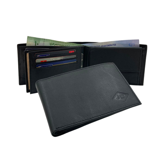 Antq, Smooth Leather Wallet With Inside Leather Lining # JD-690A