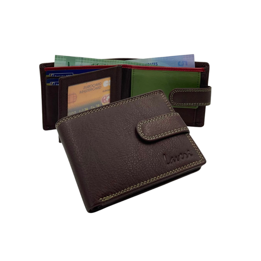 Antq, Smooth Leather Wallet With Inside Leather Lining # 1350BL