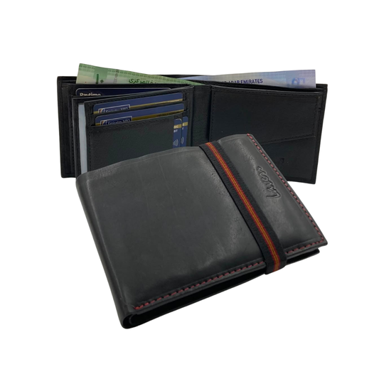 Antq, Smooth Leather Wallet With Inside Leather Lining # 1406C EL