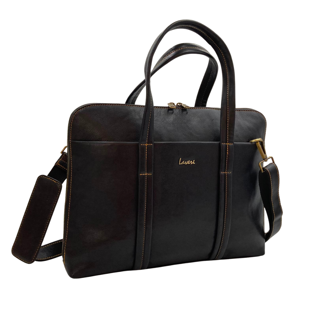 Expandable Leather Laptop Organiser Premium  # 2920